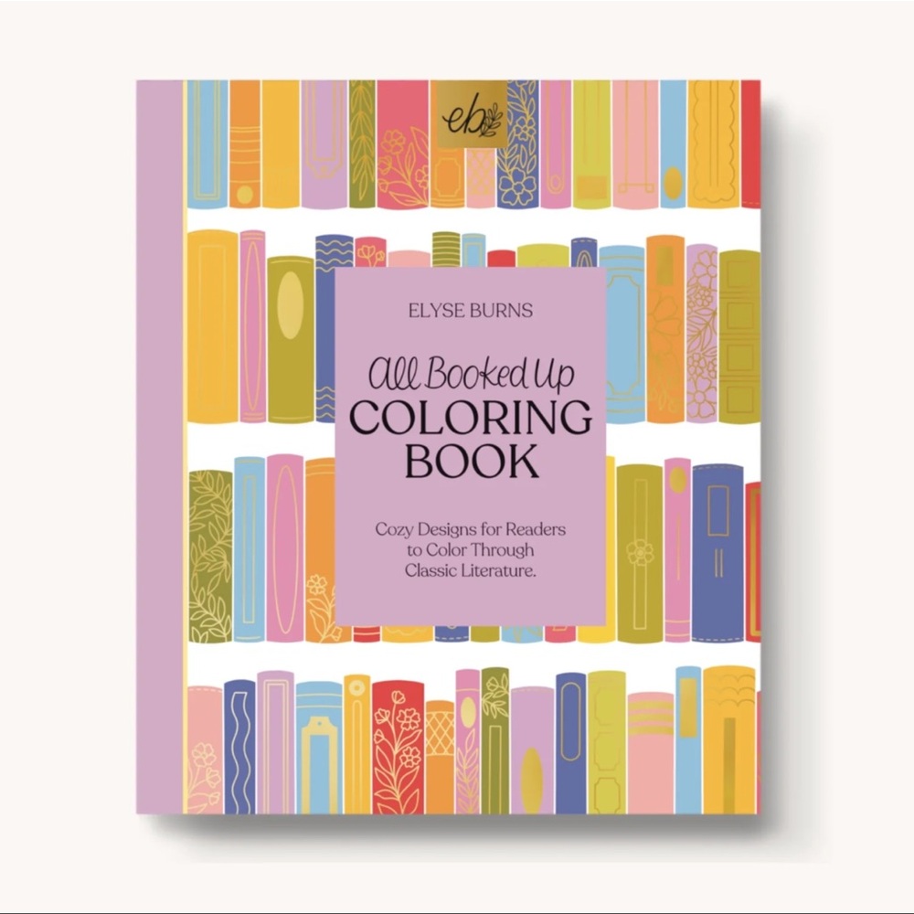 NEW Elyse Breanne Design “All Booked Up” Coloring Book